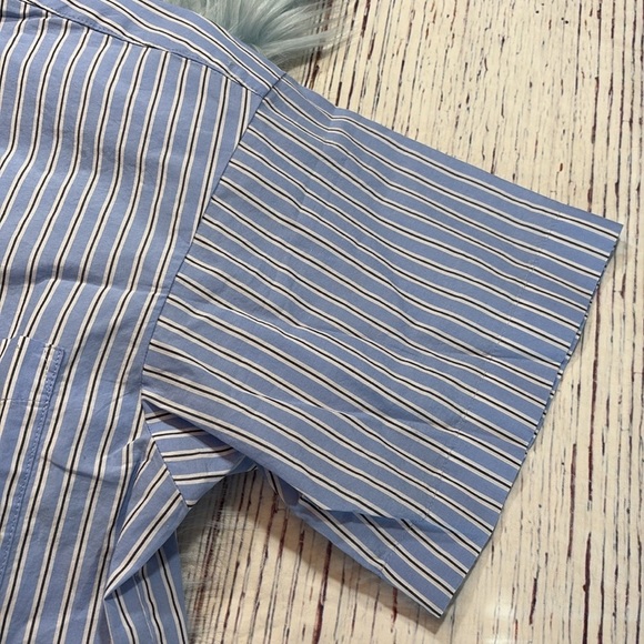 NWT J. Crew Cotton Poplin Button Striped Pajama Shirt sz S - Picture 5 of 10